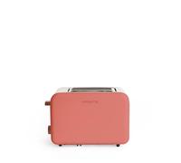 CREATE/TOAST RETRO/Tostadora terracota / 6 Niveles de potencia, bandeja recogemigas, termostato, descongelación, recalentar, 2 ranuras rebanadas anchas, 850W