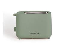 Create Toast Studio Tostadora de 2 Ranuras 750W Verde Sage