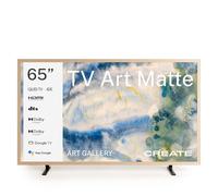 TV ART MATTE - Televisor Smart TV QLED 4K Con Pantalla Antirreflejos Y Galería De Arte Madera Clara