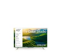 CREATE / TV Color Studio/Televisor Smart TV QLED 4K 43" Verde Sage/Pantalla antirreflejos, Acabado Mate, Control por Voz, Sensor de iluminación, Dolby Atmos, Low Blue Light & Flicker Free, HDMI TM