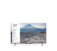 CREATE / TV Color Studio/Televisor Smart TV QLED 4K 50" Negro/Pantalla antirreflejos, Acabado Mate, Control por Voz, Sensor de iluminación, Dolby Atmos, Low Blue Light & Flicker Free, HDMI TM