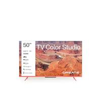 CREATE / TV Color Studio/Televisor Smart TV QLED 4K 50" Terracota/Pantalla antirreflejos, Acabado Mate, Control por Voz, Sensor de iluminación, Dolby Atmos, Low Blue Light & Flicker Free, HDMI TM