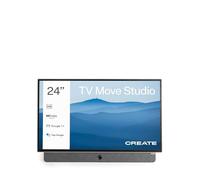 CREATE / TV Move Studio/Televisor Smart TV 24' portátil/con batería hasta 3h, Pantalla antirreflejos, Control por Voz, Alta definición, Dolby Audio, Bluetooth 5.1, Google TV