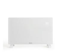 CREATE/WARM CRYSTAL 2000W / Convector eléctrico de cristal con wifi blanco/App, pantalla LED táctil, 2 potencias, instalación en pared o suelo, bajo consumo