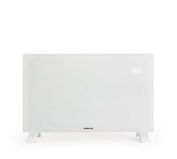 CREATE/WARM CRYSTAL 2500W / Convector eléctrico de cristal con wifi blanco/App, potencia regulable, instalación en suelo o pared, pantalla LED táctil, bajo consumo