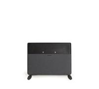 CREATE/WARM TEXTILE INVERTER/Convector de pared o suelo con WiFi negro con patas/Tecnología Inverter, 4 modos, 10 potencias, apto para baño, programable, control app, 1500W