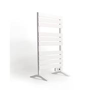 CREATE / Warm Towel 500W / Toallero eléctrico Blanco con Patas / 103x5x55 cm/para Suelo o Pared, Temporizador, Pantalla LCD, bajo Consumo, termostato