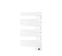 CREATE / Warm Towel Modern/Toallero Eléctrico de Pared con Ganchos Blanco / 80x50 cm / 2 en 1, 6 Modos Funcionamiento, Pantalla LCD, Temporizador hasta 24h, 400W