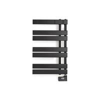 CREATE / Warm Towel Modern/Toallero Eléctrico de Pared con Ganchos Negro / 80x50 cm / 2 en 1, 6 Modos Funcionamiento, Pantalla LCD, Temporizador hasta 24h, 400W