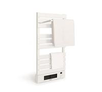 CREATE / WARMTOWEL Pro + Estante/Toallero Eléctrico con Calefactor cerámico con Estante 3 Barras y Gancho Blanco /101x13x55cm / 1500W, 2 potencias