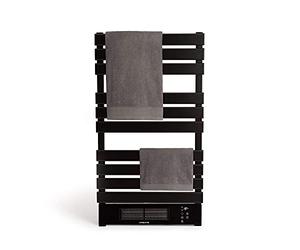 CREATE / WARMTOWEL Pro/Toallero eléctrico con Calefactor y WiFi Negro / 101x13x55cm / 1500W, 2 potencias, estancias hasta 12m², tecnología PTC