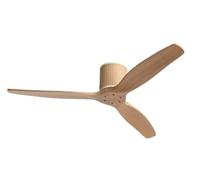 WIND CALM RATTAN - Ventilador De Techo 40W Silencioso Ø132 Cm Con Luz LED En Cuerpo Y Lámpara Mando A Distancia