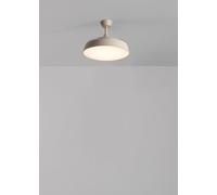 CREATE / WIND CLEAR CONTOUR/Ventilador de techo con luz lino arena con mando / 40W, Temporizador, Ø 107 cm, aspas retráctiles, 3 temperaturas de luz, función verano-invierno