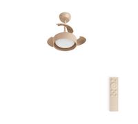 WIND CLEAR LAMP - Ventilador De Techo 40W Silencioso Ø55cm Aspas Retráctiles Con Luz LED Con Luz