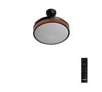 CREATE / WIND CLEAR S/Ventilador de techo con luz madera oscura con mando / 40W, Ø91 cm, temporizador, 6 velocidades, aspas retráctiles, 3 temperaturas de luz, función verano-invierno