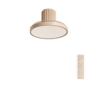CREATE / WIND CLEAR SCULPT/Ventilador de techo con luz con mando arena / 40W, Silencioso, 6 velocidades, Ø114 cm, aspas retráctiles, programable, función verano-invierno, luz led 3 temperaturas