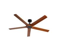 CREATE / WIND INDUSTRIAL WOOD XL/Ventilador de techo 100% madera con mando / 40W, Silencioso, Ø165 cm, 6 velocidades, programable, función verano-invierno