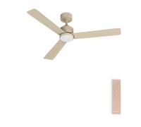 CREATE / WIND MODERN M/Ventilador de techo con luz arena con mando / 40W, Luz LED 3 temperaturas, Ø132 cm, programable, 6 velocidades, función verano-invierno