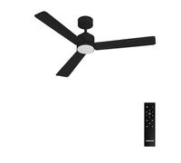 CREATE / WIND MODERN M/Ventilador de techo con luz negro con mando / 40W, Luz LED 3 temperaturas, Ø132 cm, programable, 6 velocidades, función verano-invierno
