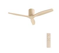 CREATE / WINDCALM M/Ventilador de techo ABS arena con mando / 40W, Silencioso, Ø132 cm, 6 velocidades, temporizador, función verano-invierno