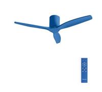 CREATE / WINDCALM M/Ventilador de techo ABS azul cobalto con mando / 40W, Silencioso, Ø132 cm, 6 velocidades, temporizador, función verano-invierno