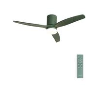 CREATE / WINDCALM M/Ventilador de techo ABS con luz verde sage con mando / 40W, Silencioso, Ø132 cm, 6 velocidades, 3 temperaturas de luz, temporizador, función verano-invierno