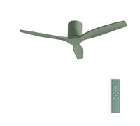 CREATE / WINDCALM M/Ventilador de techo ABS verde sage con mando / 40W, Silencioso, Ø132 cm, 6 velocidades, temporizador, función verano-invierno