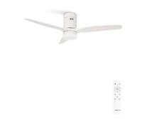 CREATE / WINDCALM S/Ventilador de techo ABS con luz blanco con mando / 40W, Silencioso, Ø112 cm, 6 velocidades, 3 temperaturas de luz, temporizador, función verano-invierno