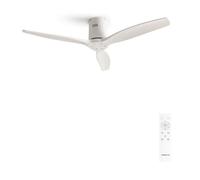 CREATE / WINDCALM/Ventilador de techo ABS blanco con mando / 40W, Silencioso, Ø132 cm, 6 velocidades, temporizador, función verano-invierno