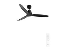 CREATE / WINDSTYLANCE M/Ventilador de techo ABS negro con mando / 40W, Silencioso, Ø132 cm, 6 velocidades, temporizador, verano-invierno, doble altura, motor DC