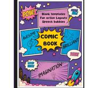 Create your own comic book with Clever Beee: Blank Comic book - fun and creative pages