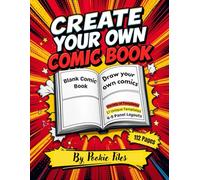 Create Your Own Comic: This is a 112-page blank comic book, 4-9 panel layouts, 8.5×11 inches: 17 Different types Templates