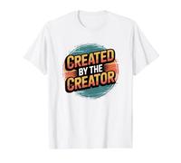 Created by The Creator Camiseta gráfica económica, Hombre, Blanco, XL