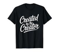Created by The Creator Camiseta gráfica económica, Hombre, Negro, S