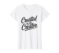 Created by The Creator Camiseta gráfica económica, Mujer, Blanco, XL
