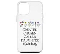 Created Chosen Called Daughter of King Bible Verse Christian Carcasa para iPhone 12/12 Pro
