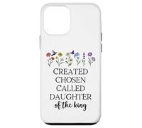 Created Chosen Called Daughter of King Bible Verse Christian Carcasa para iPhone 12 Mini