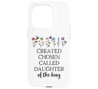 Created Chosen Called Daughter of King Bible Verse Christian Carcasa para iPhone 15 Pro