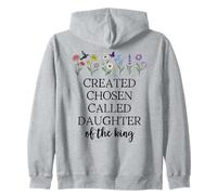 Created Chosen Called Daughter of King Bible Verse Christian Sudadera con Capucha