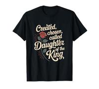 Created Chosen Called Daughter of King Christian Jesus God Camiseta