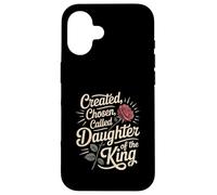 Created Chosen Called Daughter of King Christian Jesus God Carcasa para iPhone 16