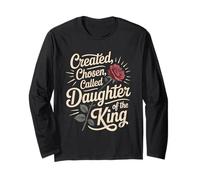 Created Chosen Called Daughter of King Christian Jesus God Manga Larga