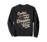 Created Chosen Called Daughter of King Christian Jesus God Sudadera