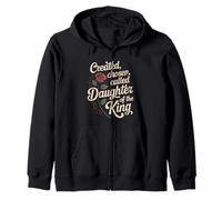 Created Chosen Called Daughter of King Christian Jesus God Sudadera con Capucha