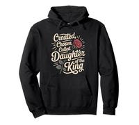 Created Chosen Called Daughter of King Christian Jesus God Sudadera con Capucha