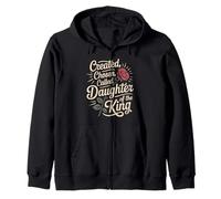 Created Chosen Called Daughter of King Christian Jesus God Sudadera con Capucha