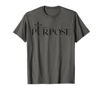 Created with A Purpose Ephesians 2:10 Christian Faith Cross Camiseta