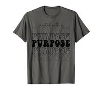 Created with A Purpose Ephesians 2:10 Christian Groovey Camiseta
