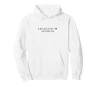 Created with A Purpose - Trendy Minimalist Christian White Sudadera con Capucha
