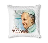 Createe Cojín con impresión Gracias Papa Francisco tributo para el Santo Padre dedicado a los fieles para recordarlo nosotros nuestros corazones